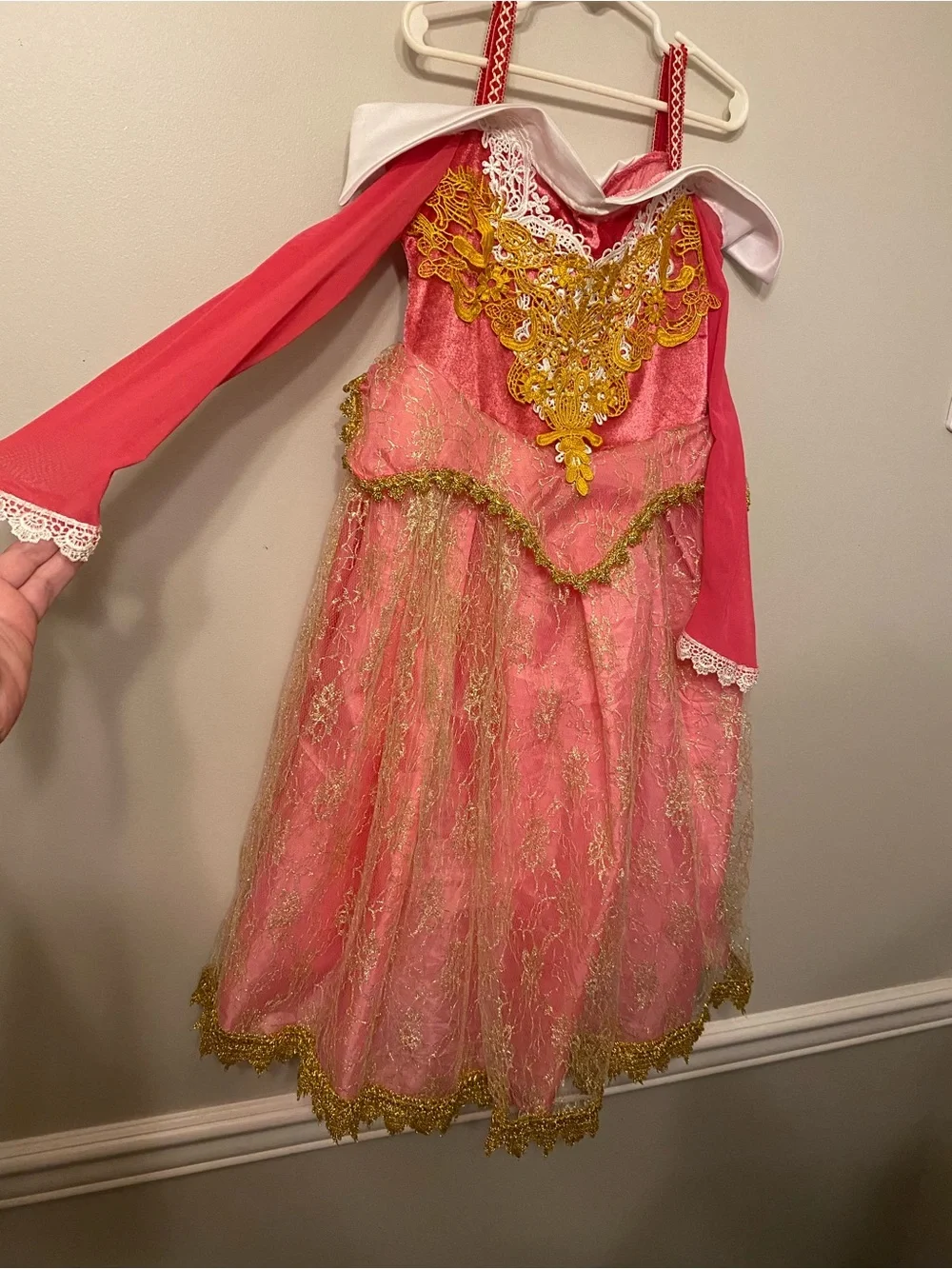 Pink & Gold Princess Dress for Kids - Theatrical Costume